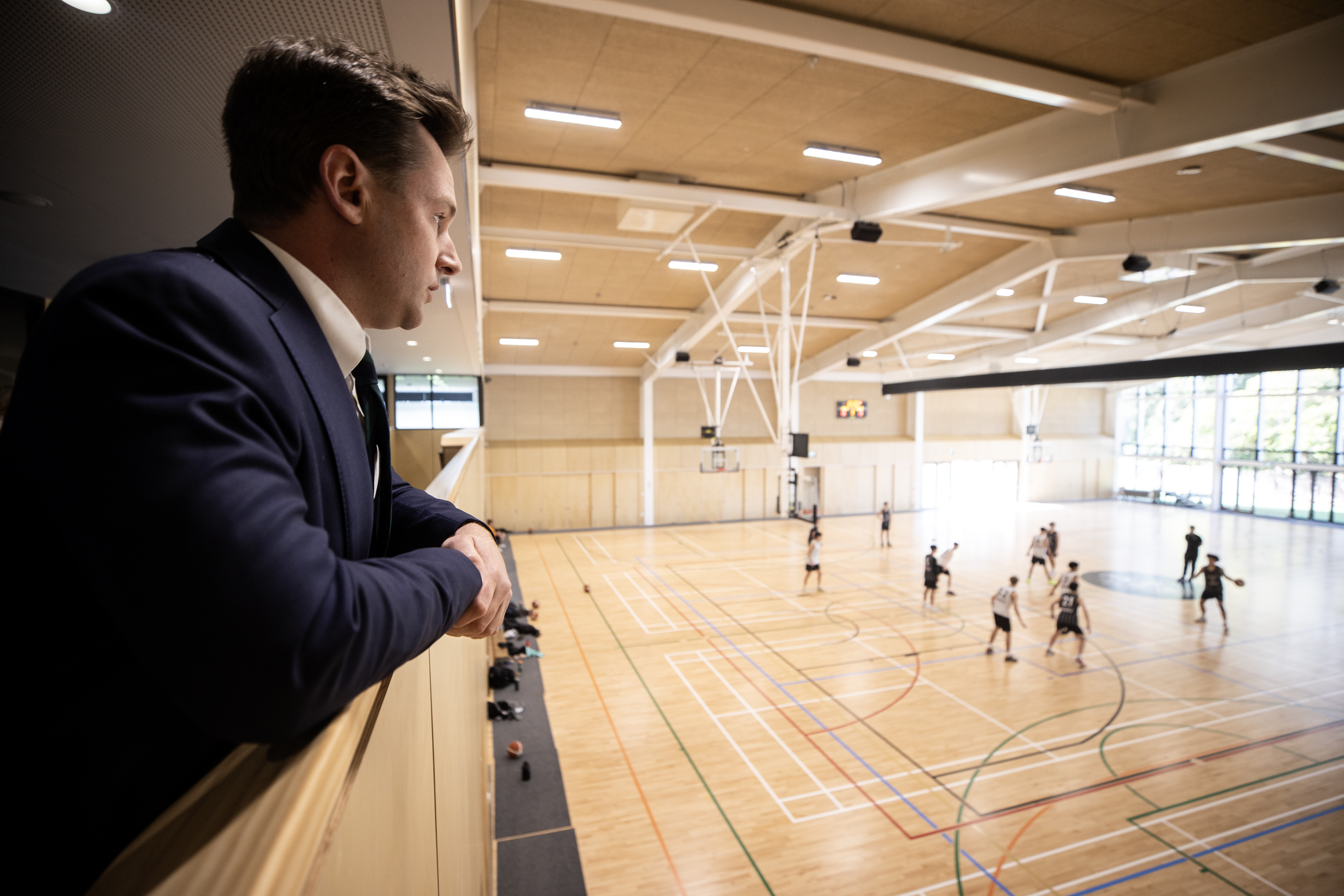 Oliver Hickman in the gym that bears his family name. Photo / George Heard