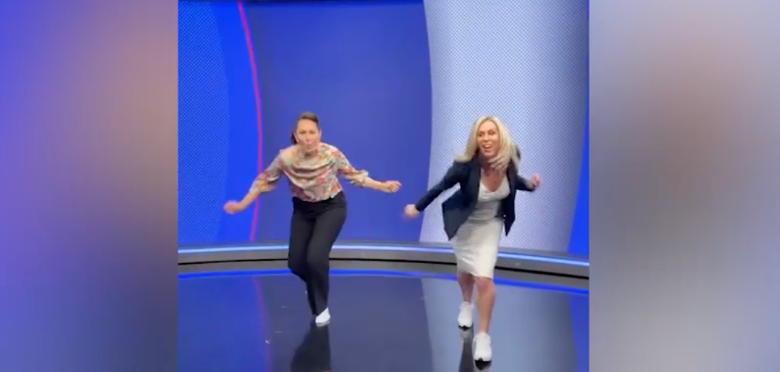 Wendy Petrie and Renee Wright dance to Mariah Carey. Photo / Wendy Petrie via Instagram