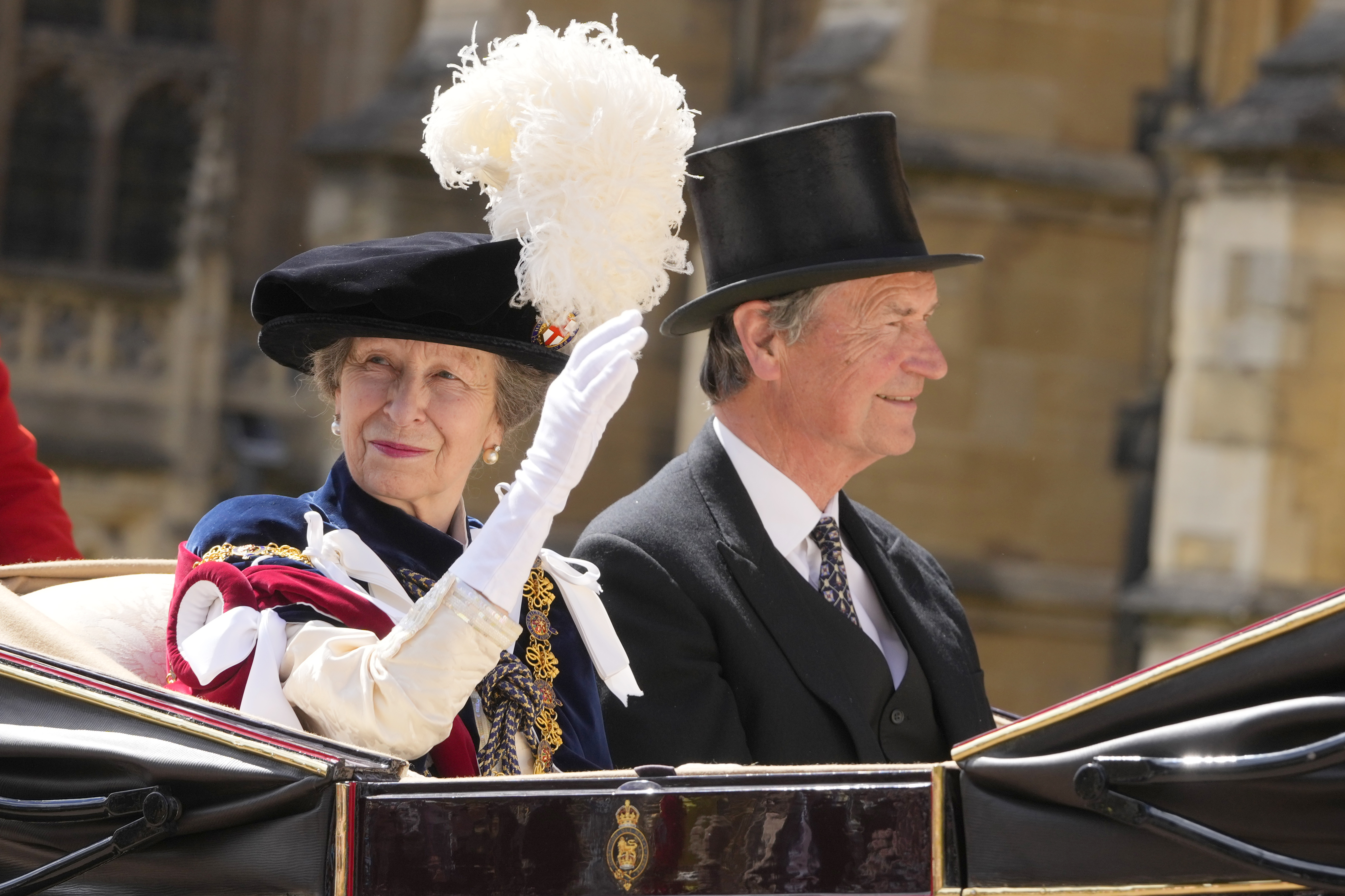 Princess Anne and her husband Timothy Lawrence prior to her accident. Photo / Getty Images