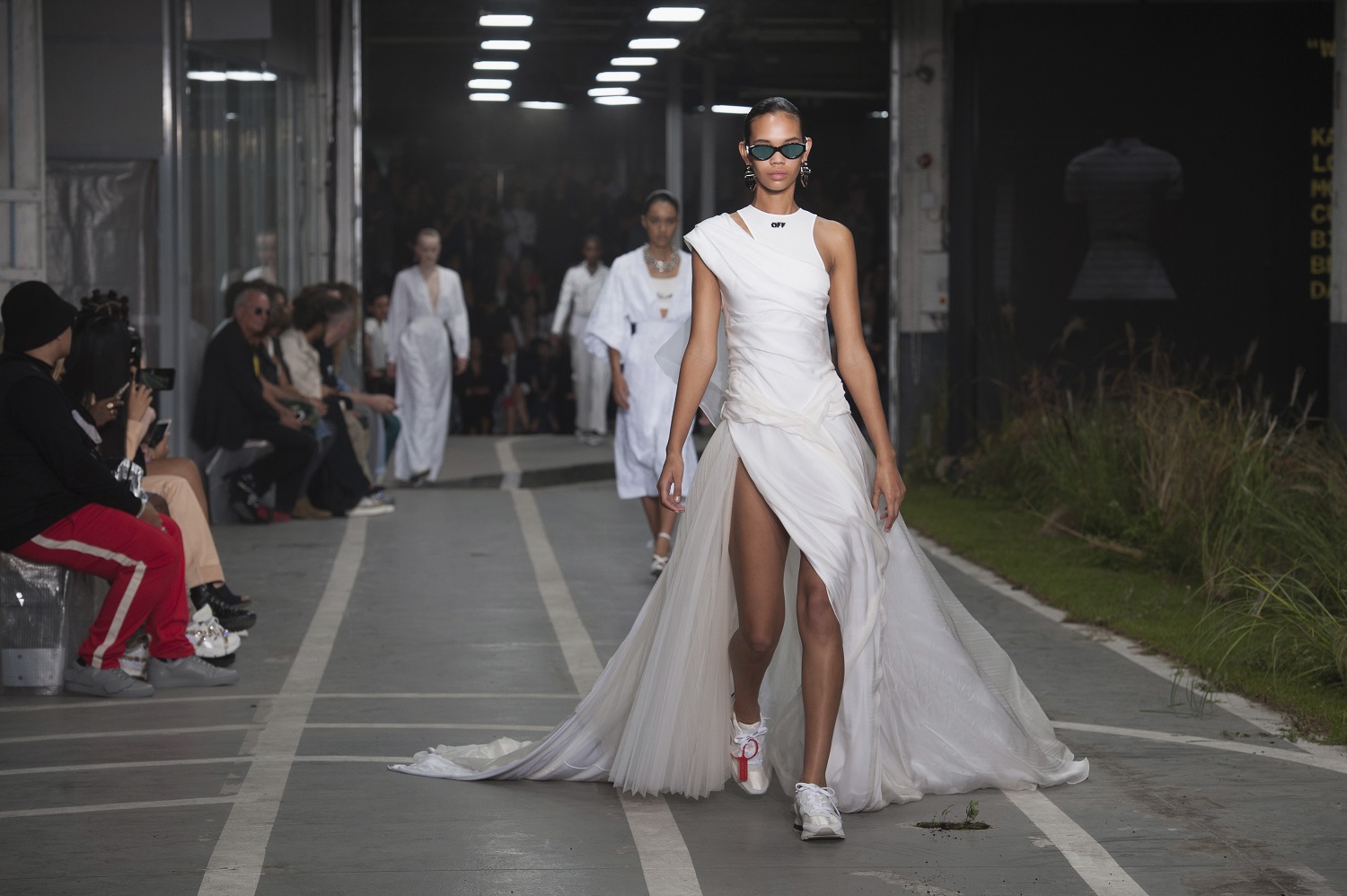 Jordan walks the runway at the Off-White spring/summer 2019 show. Photo / Getty Images