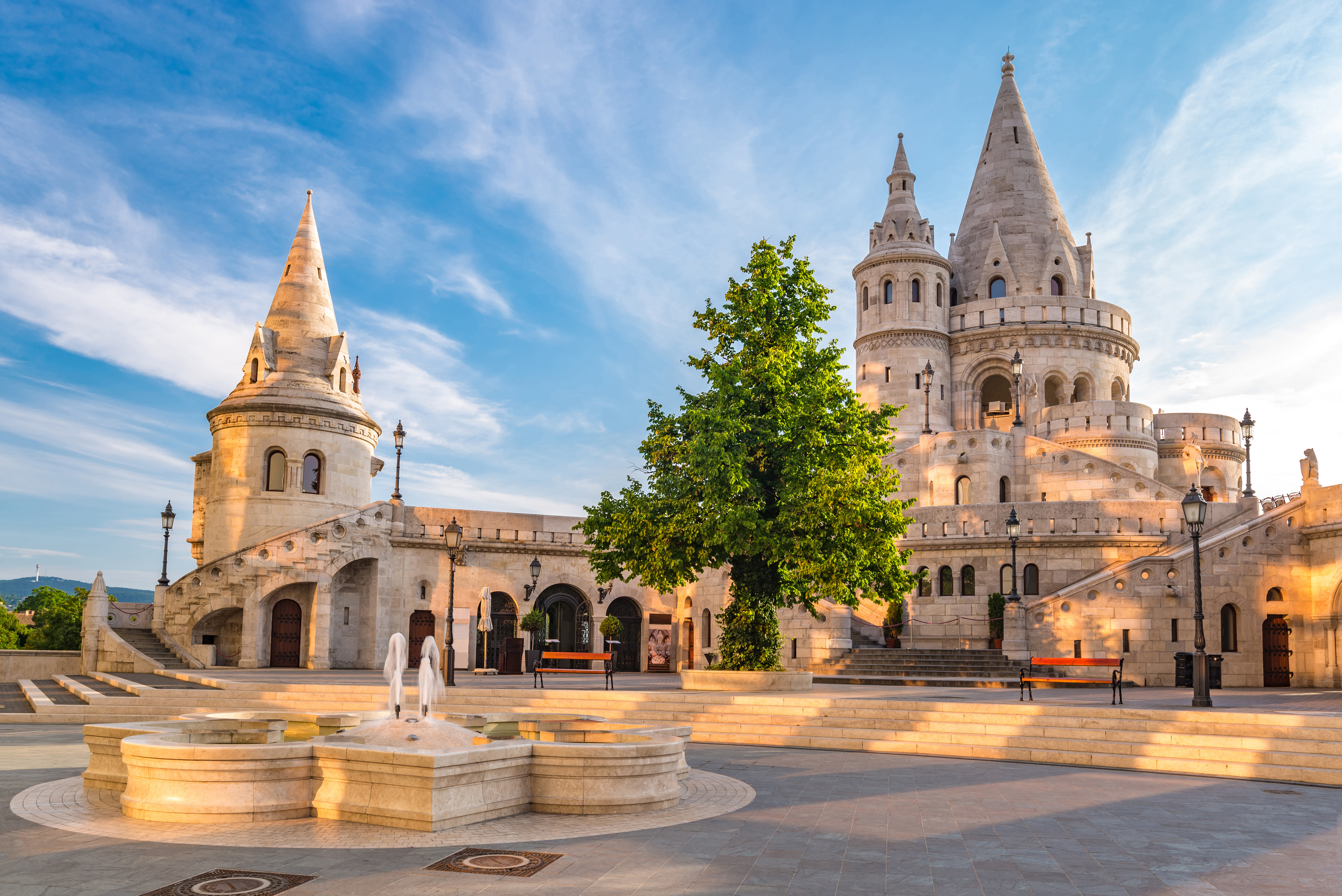 Fisherman’s Bastion offers a fairytale view of Budapest, reminiscent of a castle. Photo / 123rf