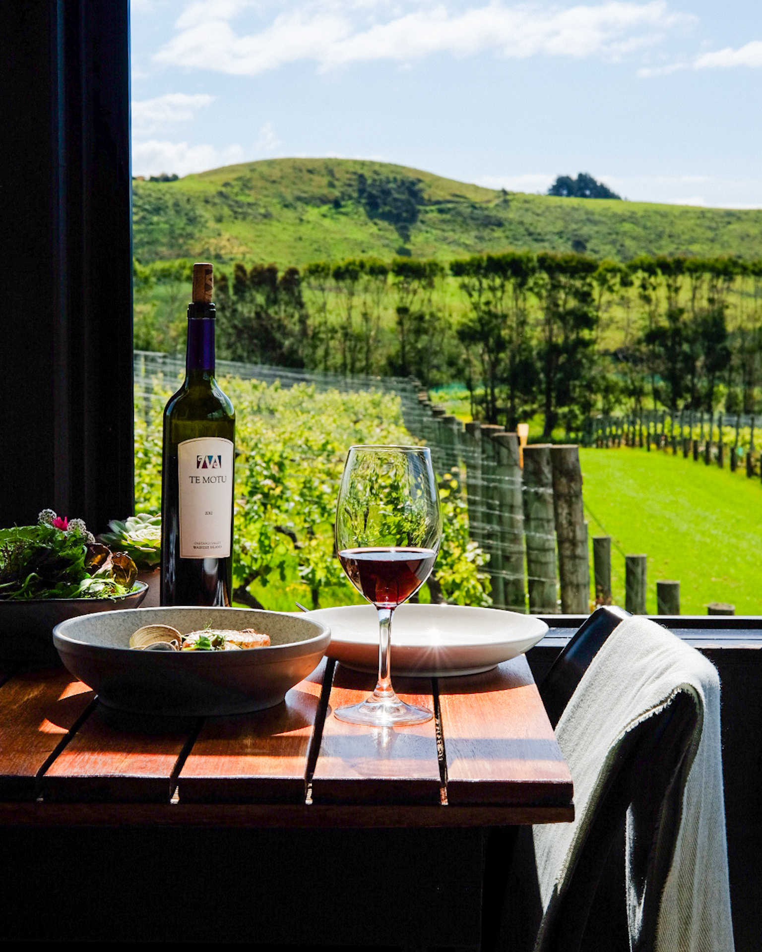 The Shed at Te Motu is one of several places to enjoy a relaxed drink and bite on Waiheke.