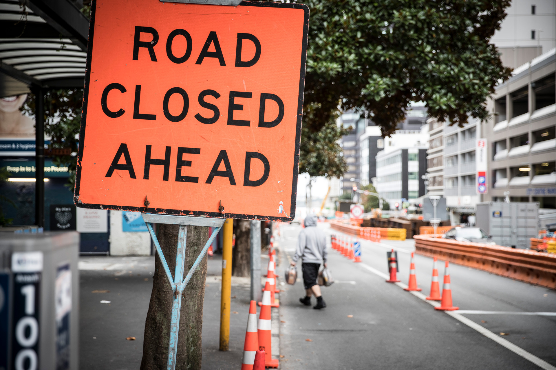 There was an opportunity to make work on the City Rail Link on Albert St an attraction rather than a deterrent. Photo / NZ Herald