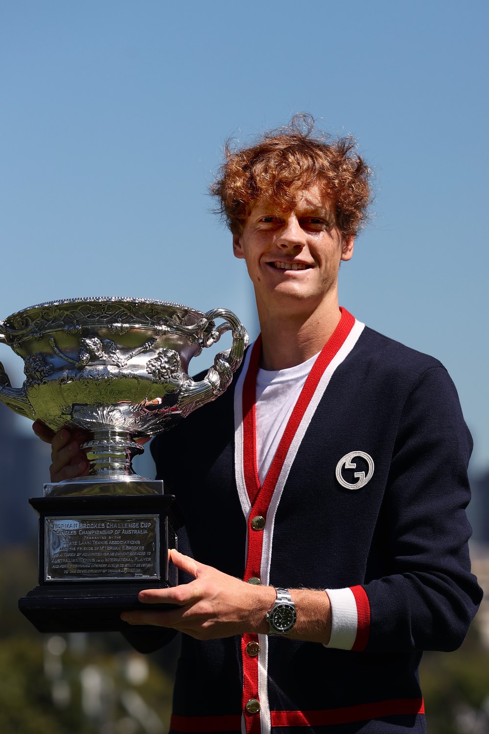 Jannik Sinner in a winning look at the Australian Open. Photo / Getty Images
