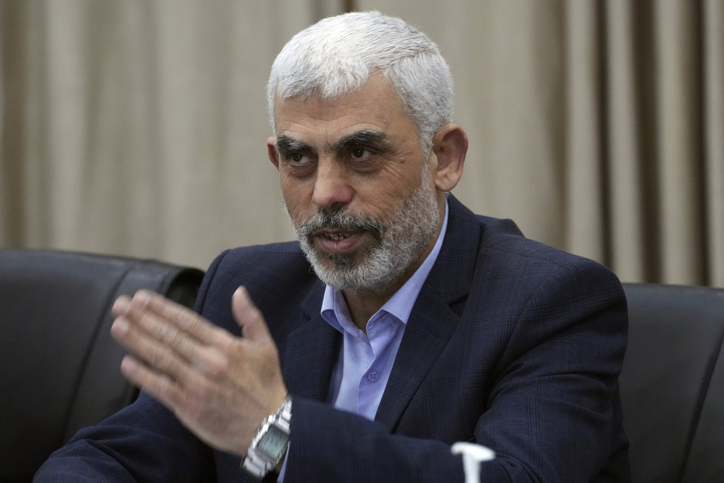 Yehia Sinwar, head of Hamas in Gaza, is one of the people the chief prosecutor of the International Criminal Court is seeking an arrest warrant for. Photo / AP