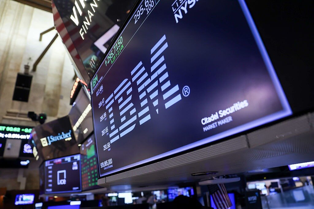 Shares in IBM plunged 25% on Tuesday local time after the United States tech giant released disappointing preliminary second-quarter results. Photo / Getty Images