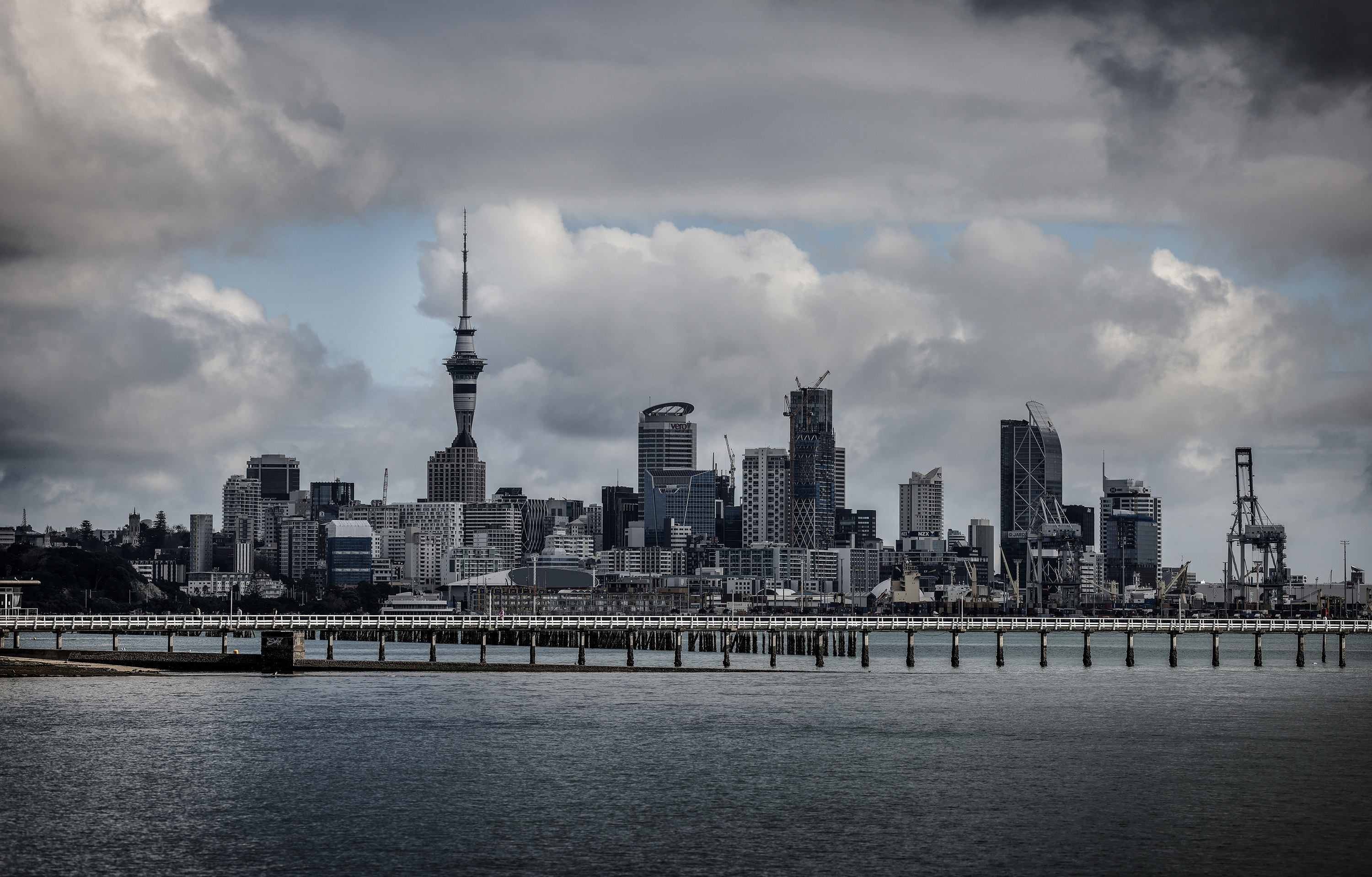 The Auckland waterfront area including where Ngāti Whātua Ōrākei purchased its former seabed Te Tōangaro. Photo / Mike Scott