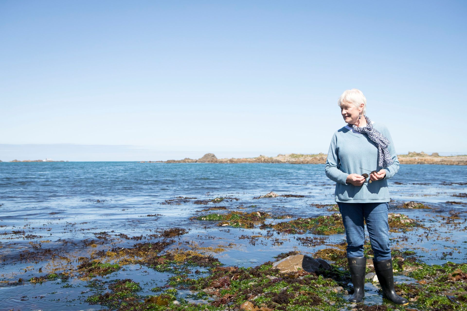 New Zealand seaweed expert Dr Wendy Nelson on Wellington's south coast. Photo / Nicola Edmonds