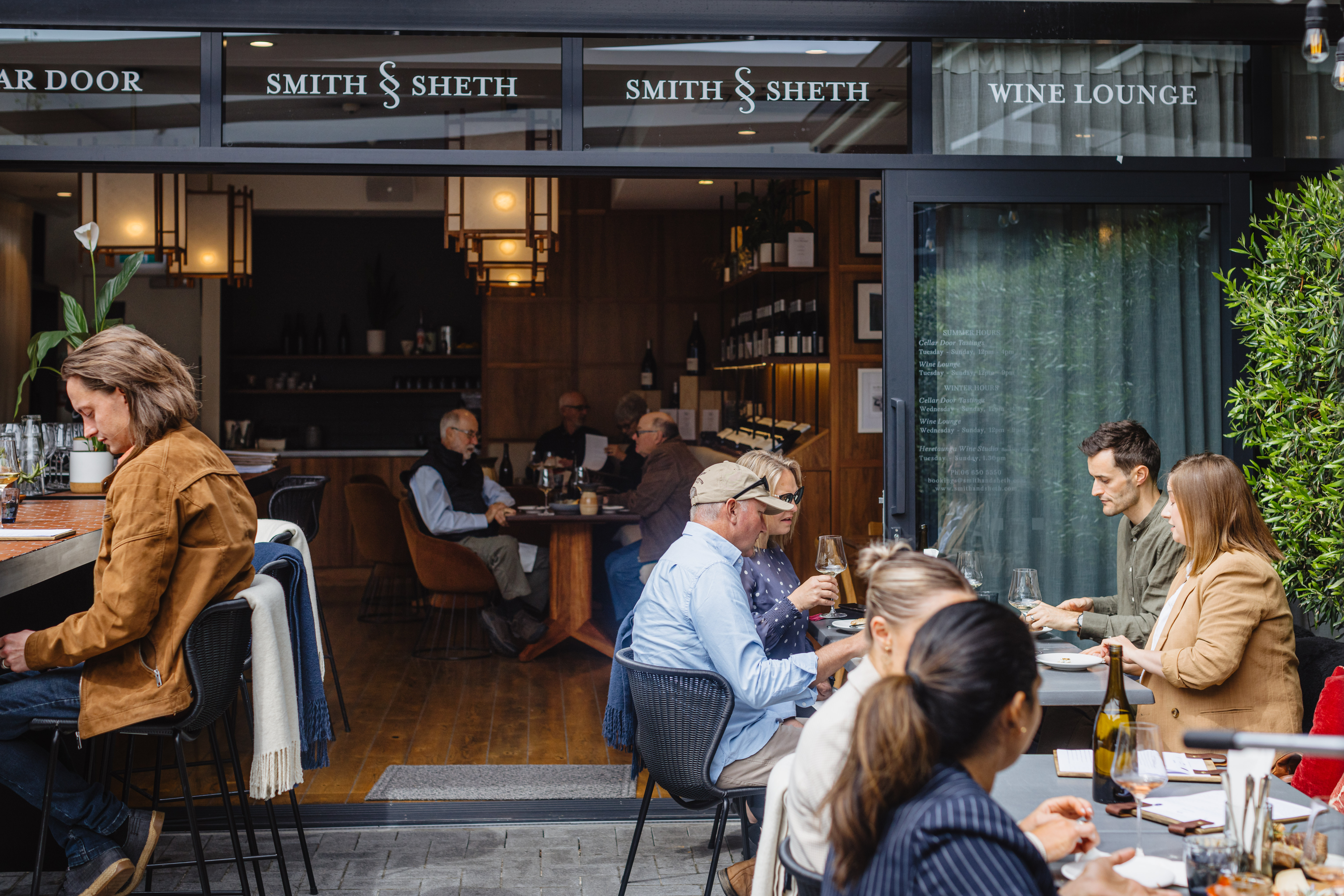 Smith & Sheth’s Oenotheque in Havelock North combines urban wine-tasting with a relaxed lounge.