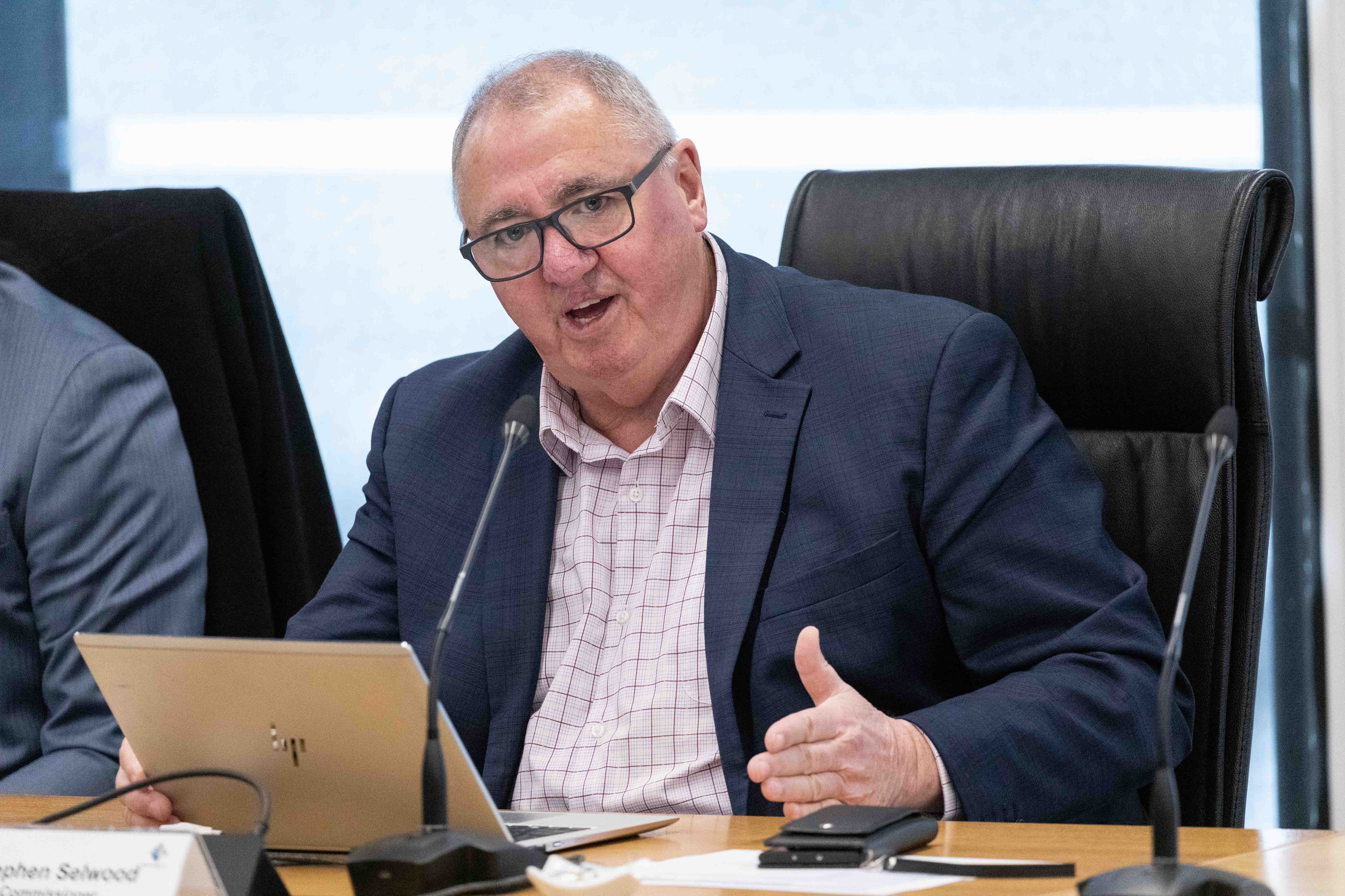 Tauranga City Council commissioner Stephen Selwood pictured in an August meeting. Photo / Alex Cairns
