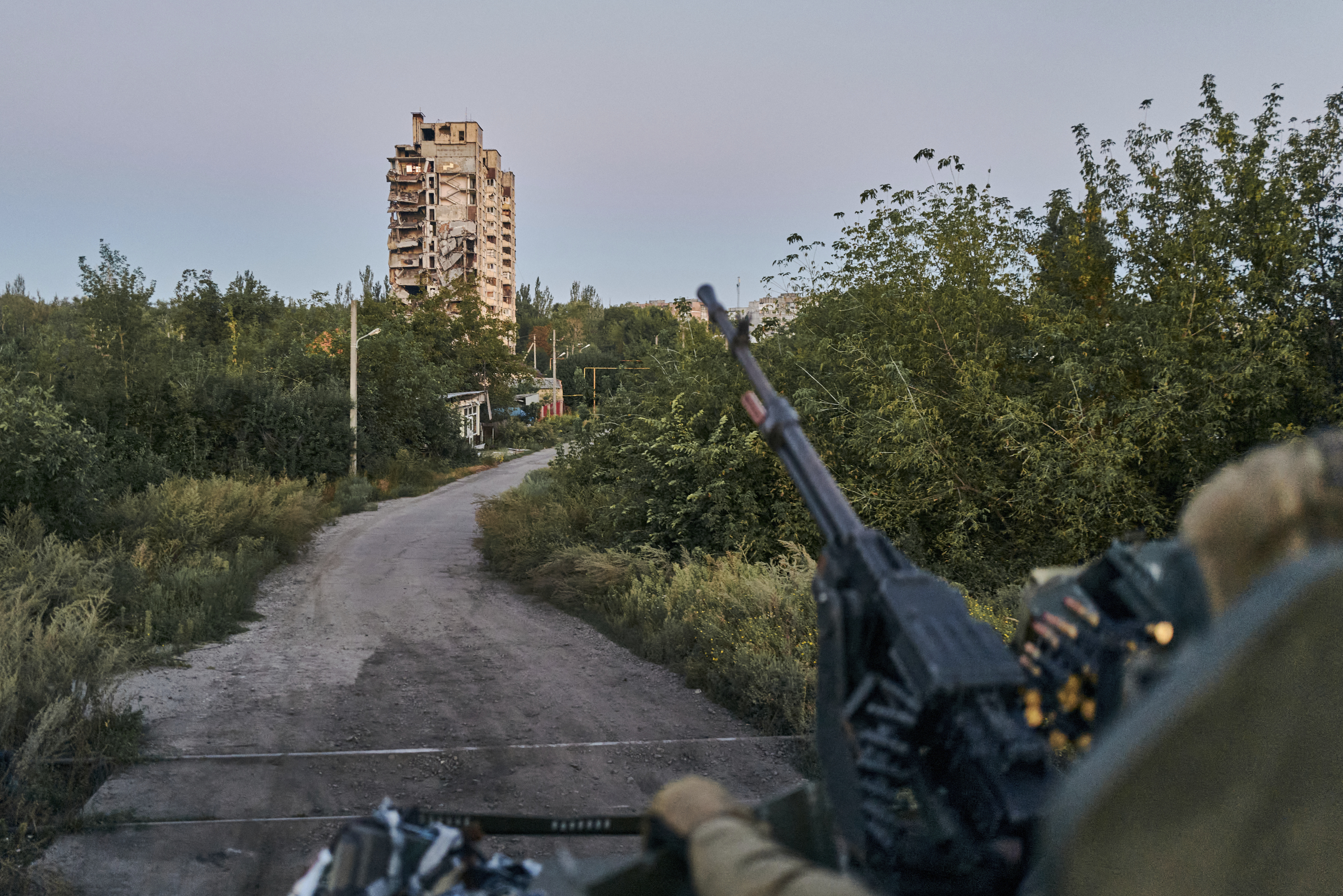 A Ukrainian soldier sits in his position in Avdiivka, Donetsk region, Ukraine. Photo / AP
