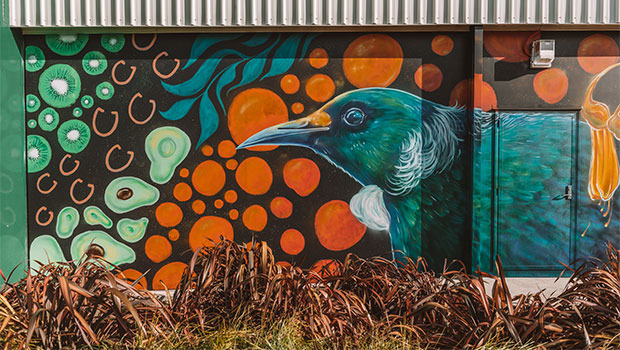 Detail from Erika Pearce's mural. Photo / Supplied