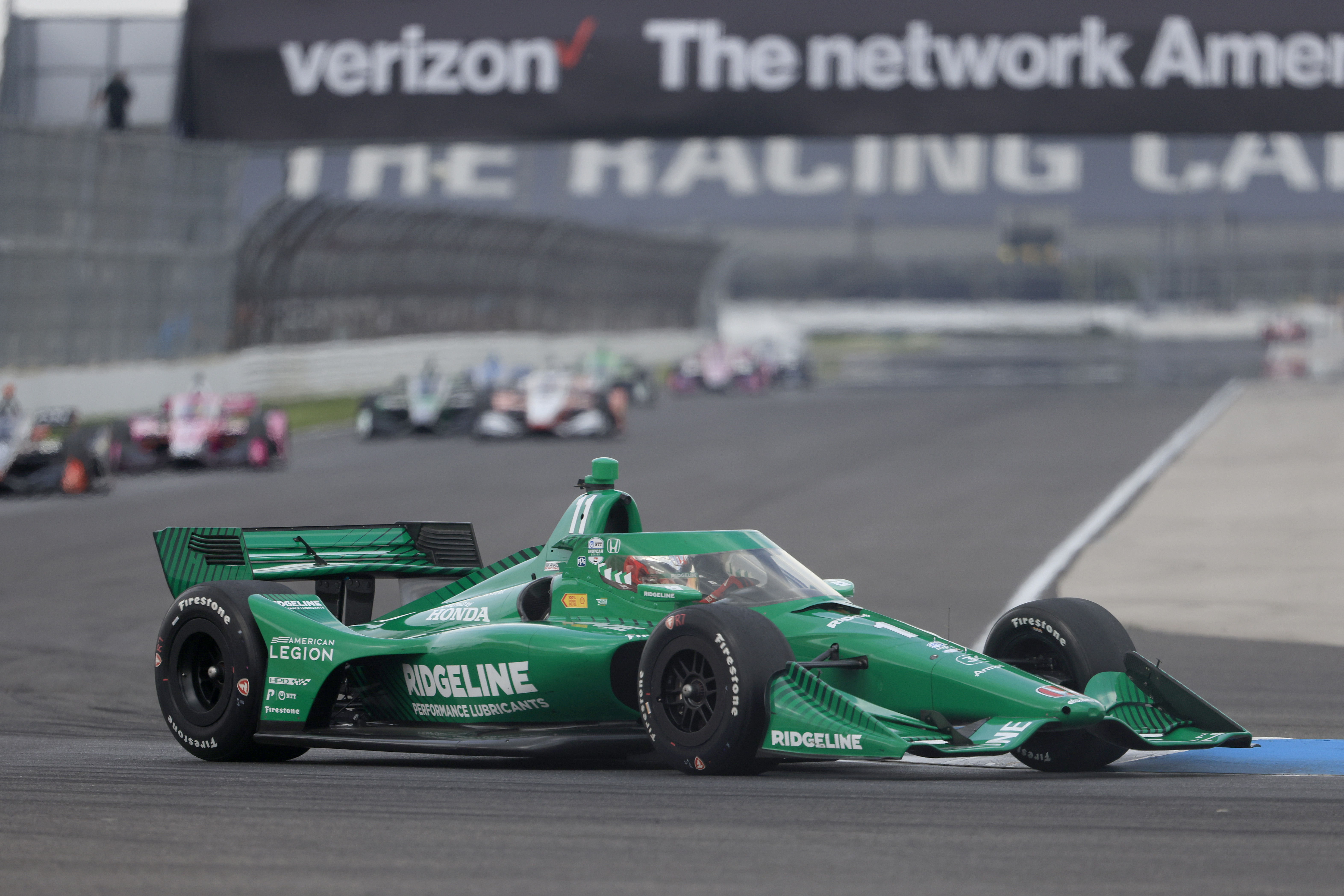 Marcus Armstrong drove the No 11 for Chip Ganassi Racing on road and street circuits in 2023, winning IndyCar Rookie of the Year. Photo / Getty Images