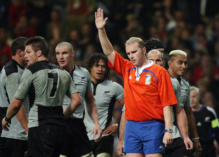 Time hasn't reduced Mike Cron's frustration at referee Wayne Barnes' performance in the 2007 Rugby World Cup semifinal between the All Blacks and France. Photo / Photosport