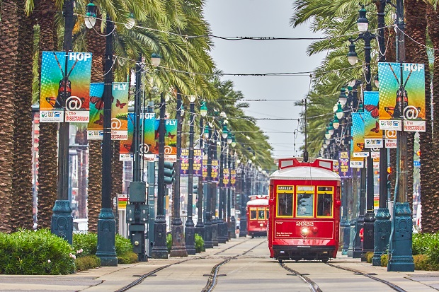 The red street cars of the city of New Orleans. Photo / Getty Images
