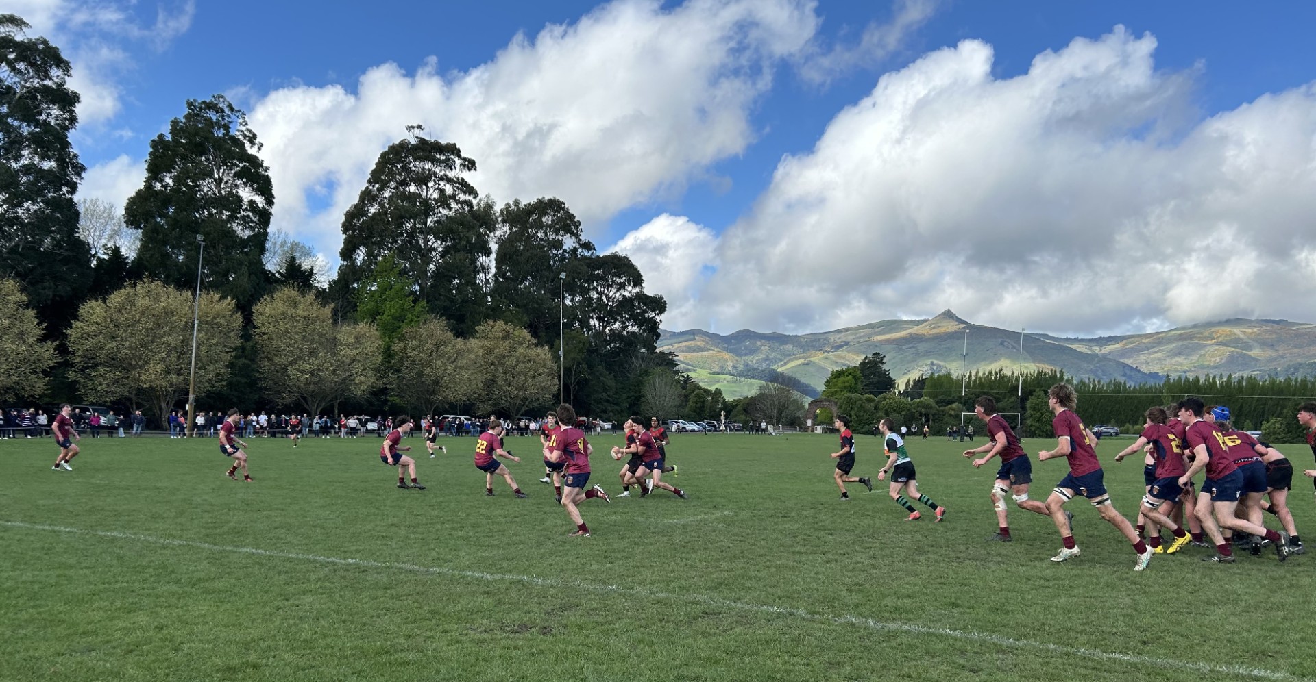 Southland U16 hard on defence against Canterbury Black at Rhodes Park, Tai Tapu. Southland won the match 39-19. Photo / Mike Thorpe