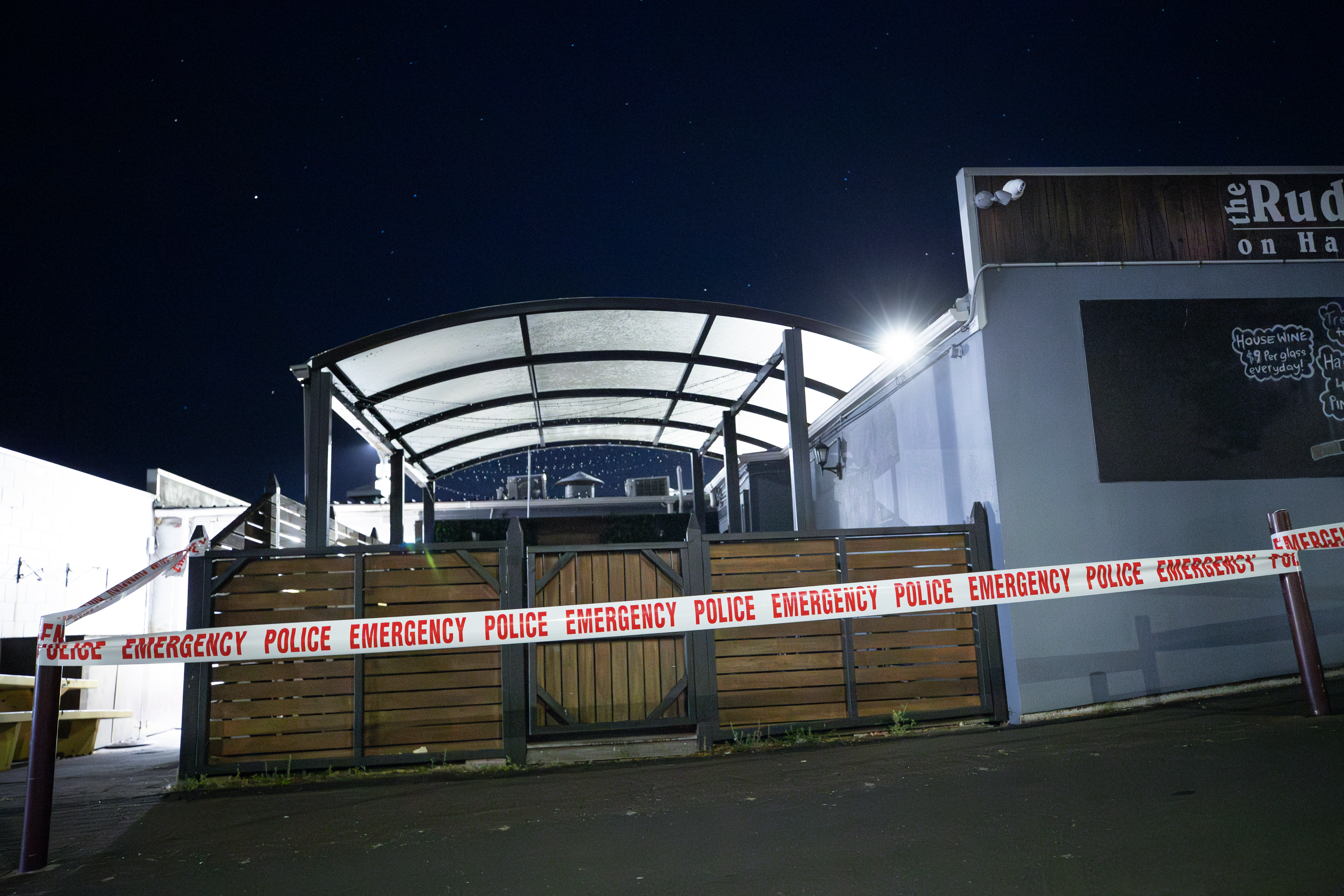 Armed robbers were on the run after presenting a firearm during a daring hold-up at North Shore bar. Photo / Hayden Woodward