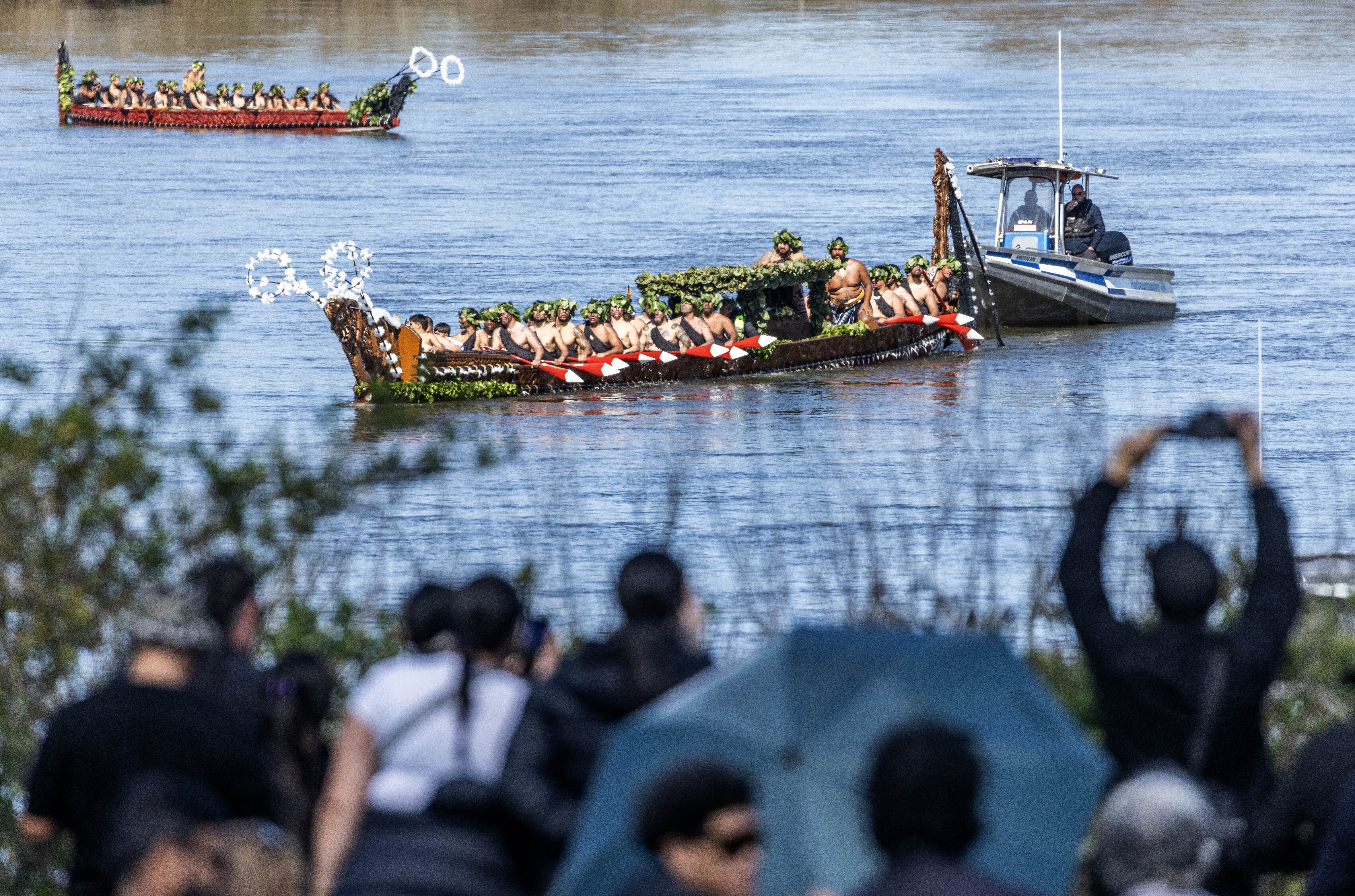 Thousands attended te rā nehu (burial day) for Kīngi Tūheitia. Photo / Mike Scott