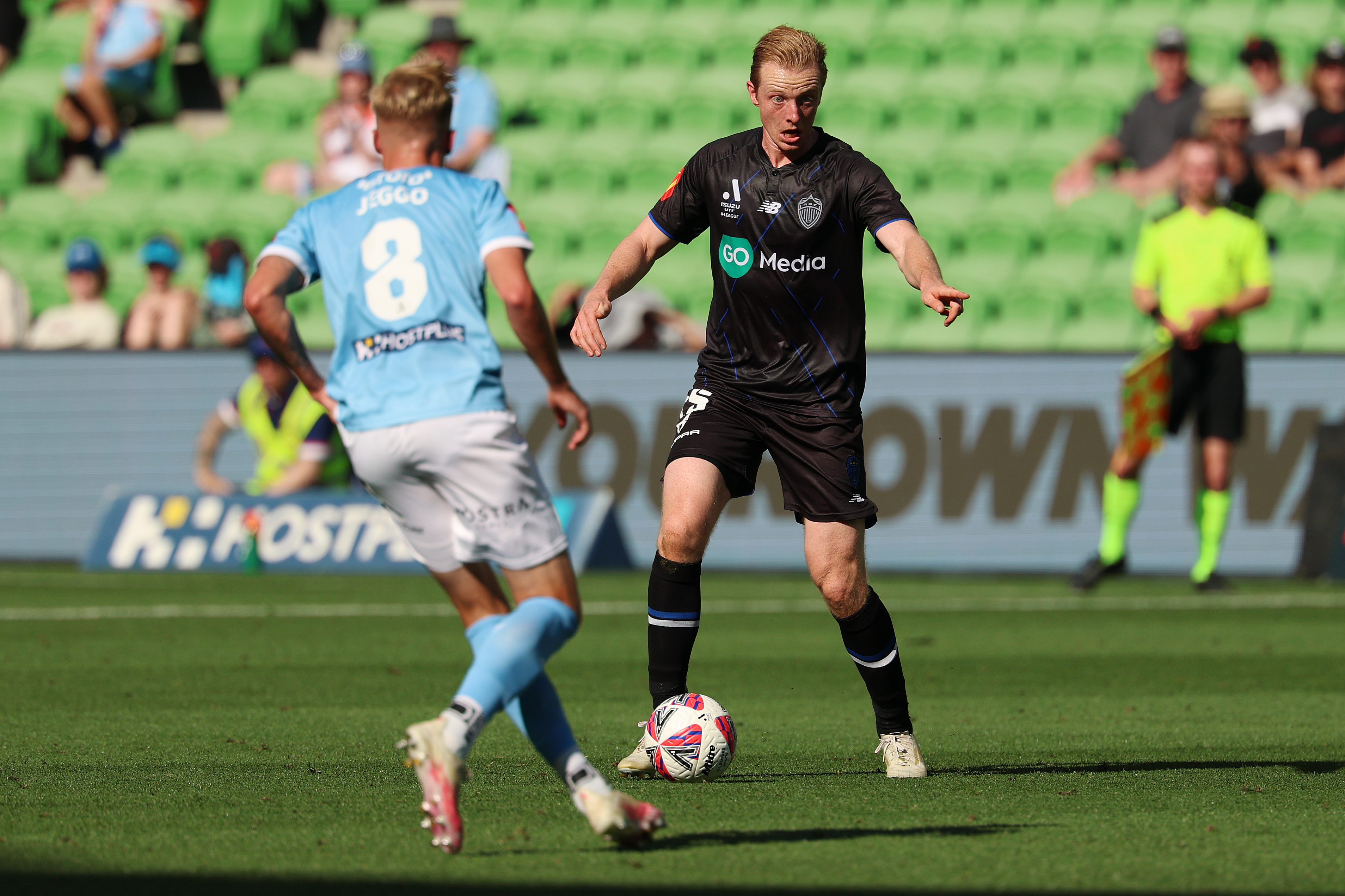 Francis de Vries played a starring role in Auckland FC's 2-2 draw with Melbourne City. Photo / Photosport