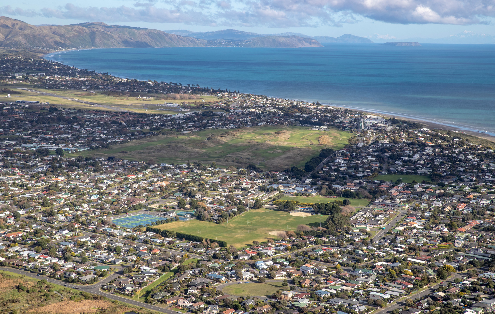 Parapara Beach and Raumati, Kāpiti Coast. Photo / Mark Mitchell