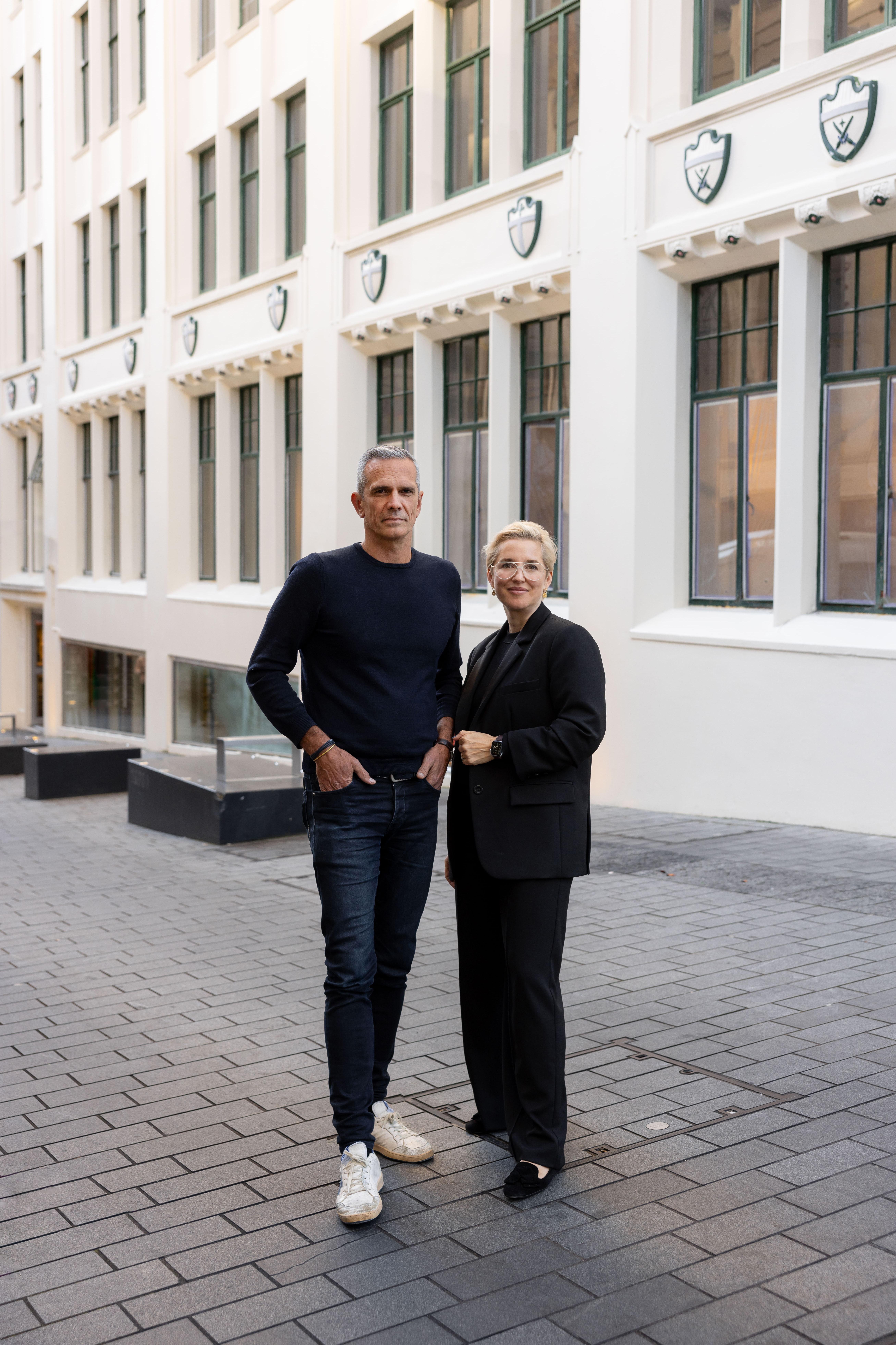 Josh Emett and wife Helen outside Gilt, their new central Auckland restaurant which opens in October. Photo / supplied