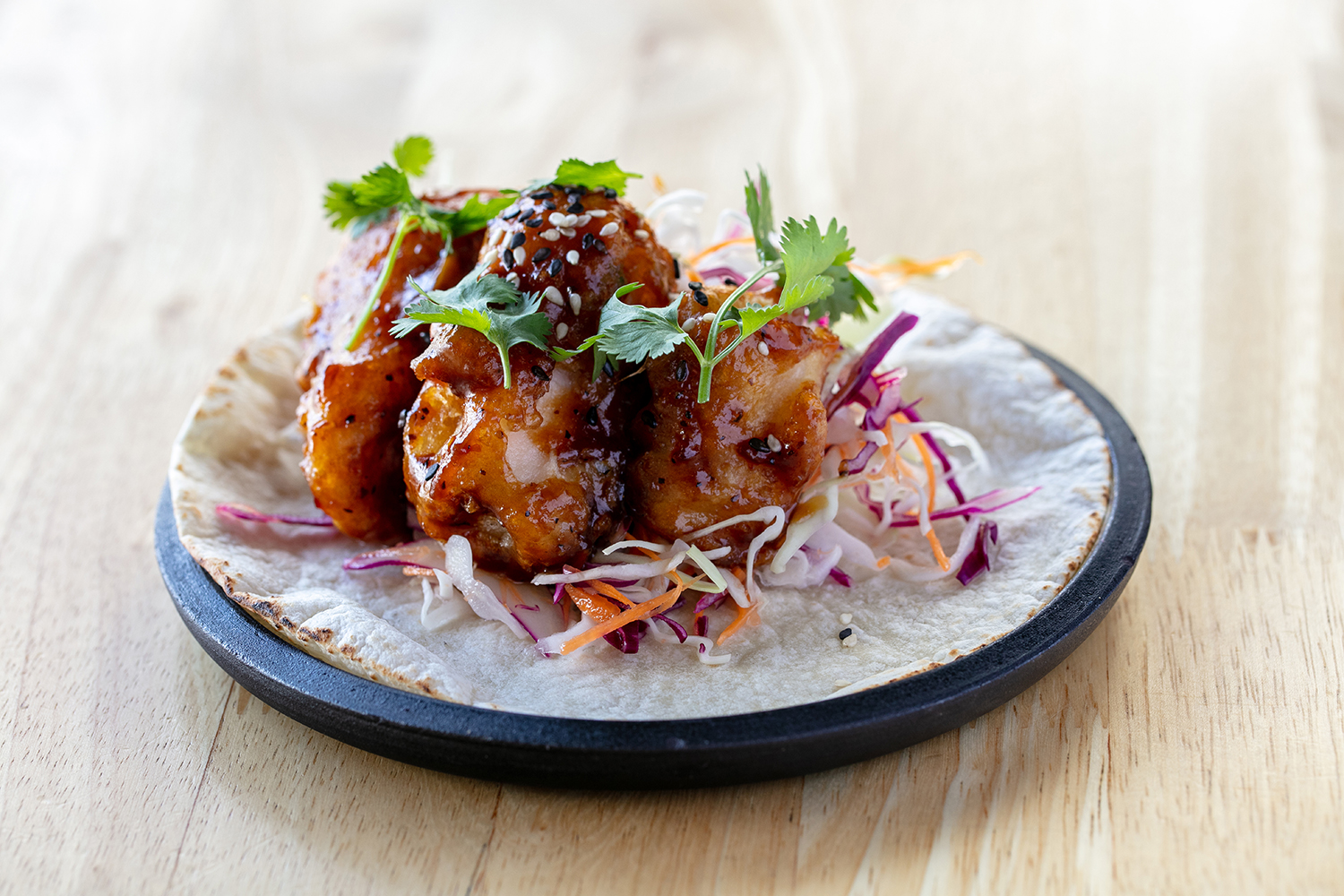 The jackfruit taco. Photo / Babiche Martens