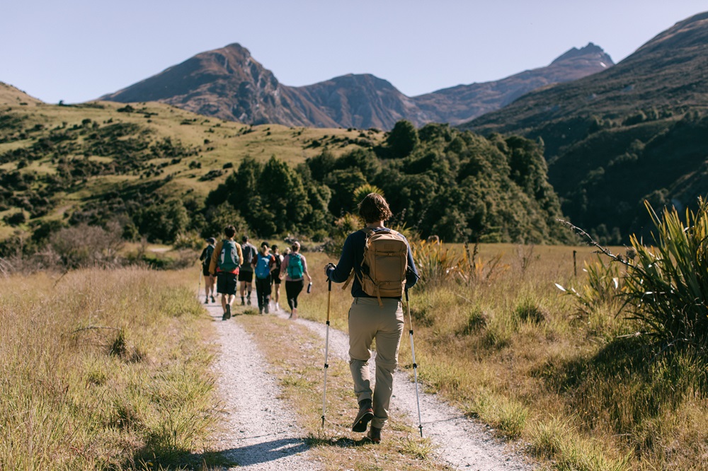 Daily guided hikes are on offer within the pristine natural surroundings of the Southern Alps. Photo / Sally Goodall