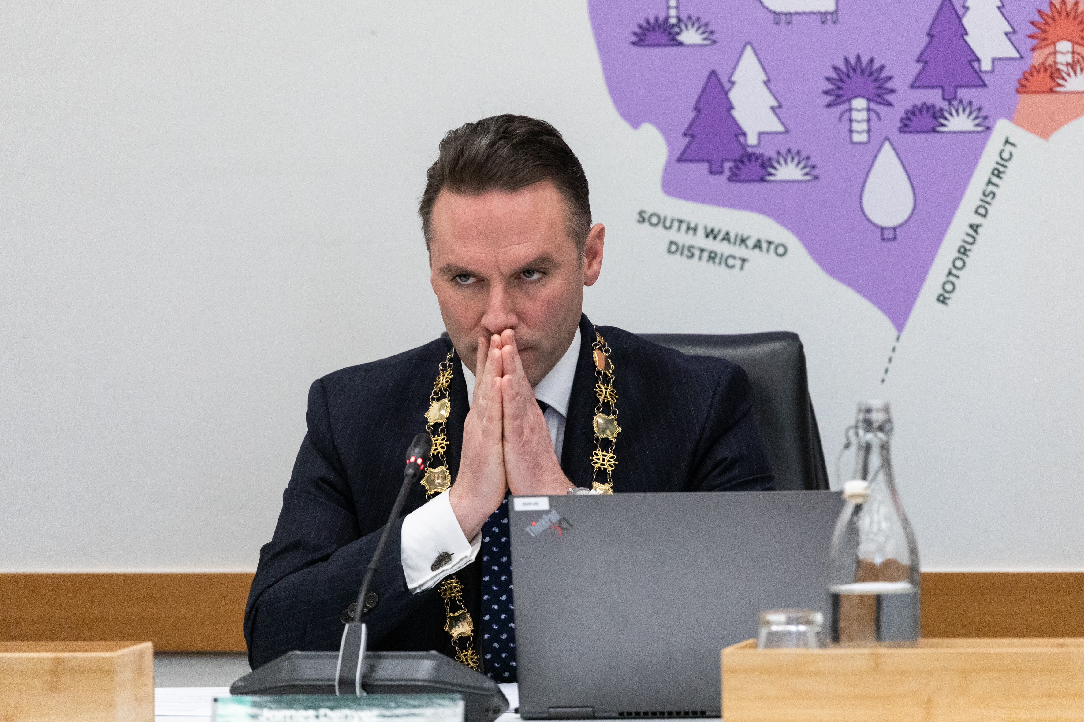 Western Bay of Plenty mayor James Denyer says there is significant uncertainty around water reform and transportation following the general election. Photo / Alex Cairns
