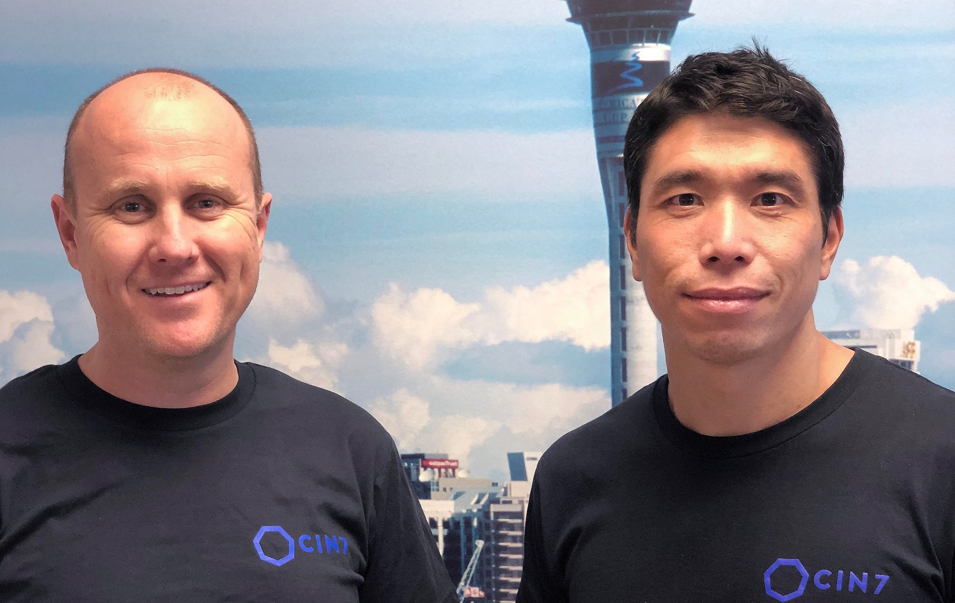 Cin7 chief commercial officer David Leach with the company's founder Danny Ing. Photo / File