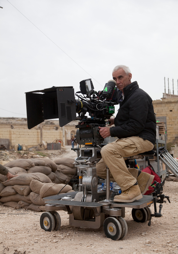 Kiwi director Lee Tamahori filming The Devil's Double in 2010. 