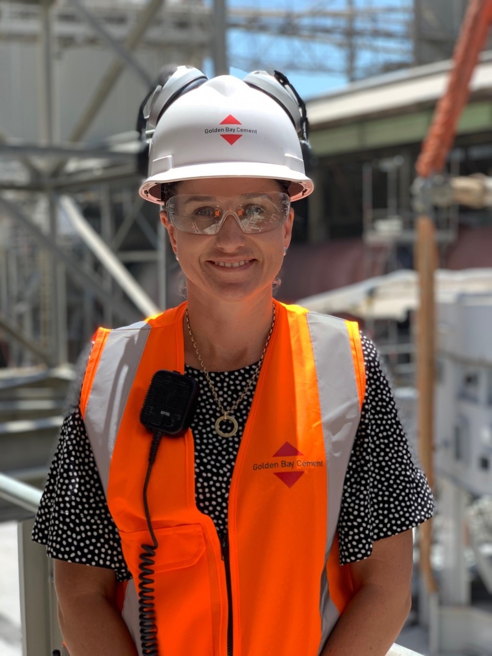 Kelly Stevens, Process Engineering Manager, is looking forward to welcoming girls to Golden Bay Cement.  
