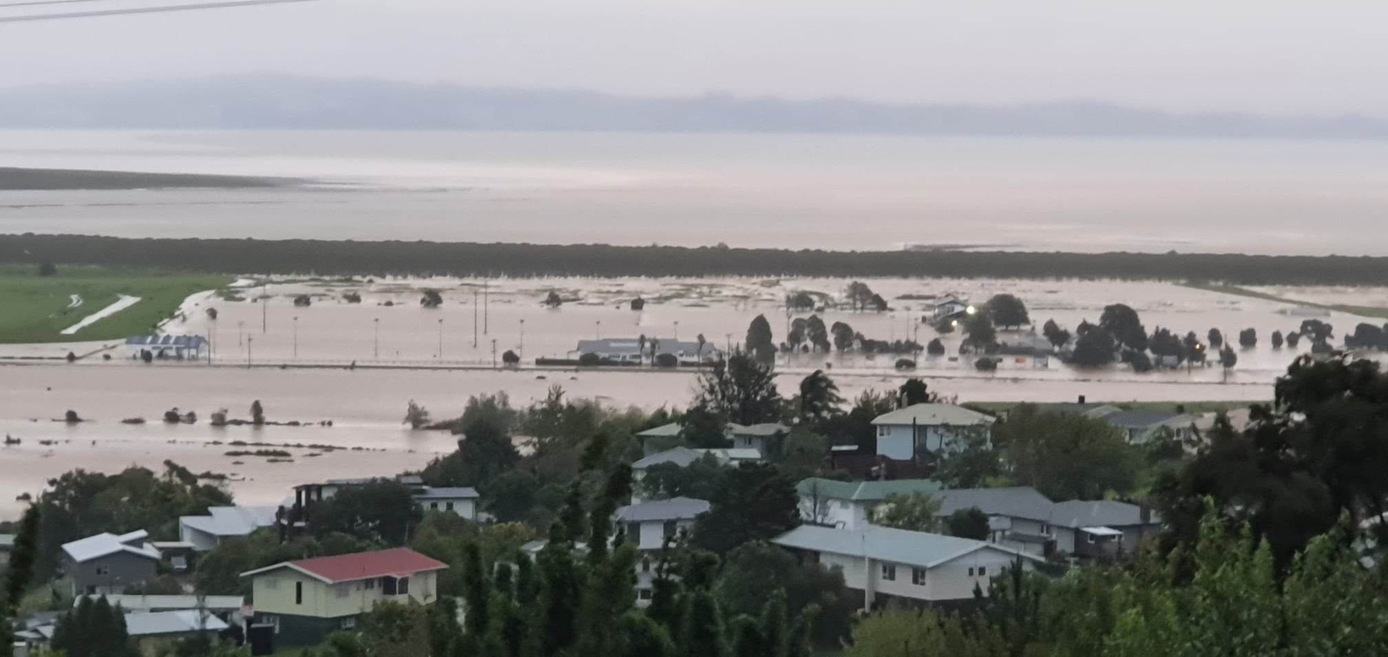 There is no way in or out of the Coromandel this morning. All major arterial roads are closed, leaving the peninsula cut off. Photo / Supplied
