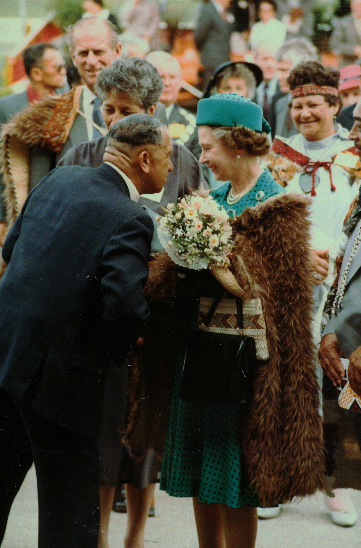 The Queen's visit to Hastings where Prince Philip also attended a concert and speeches at Nelson Park in February 1986. Photo / Hawkes Bay Today