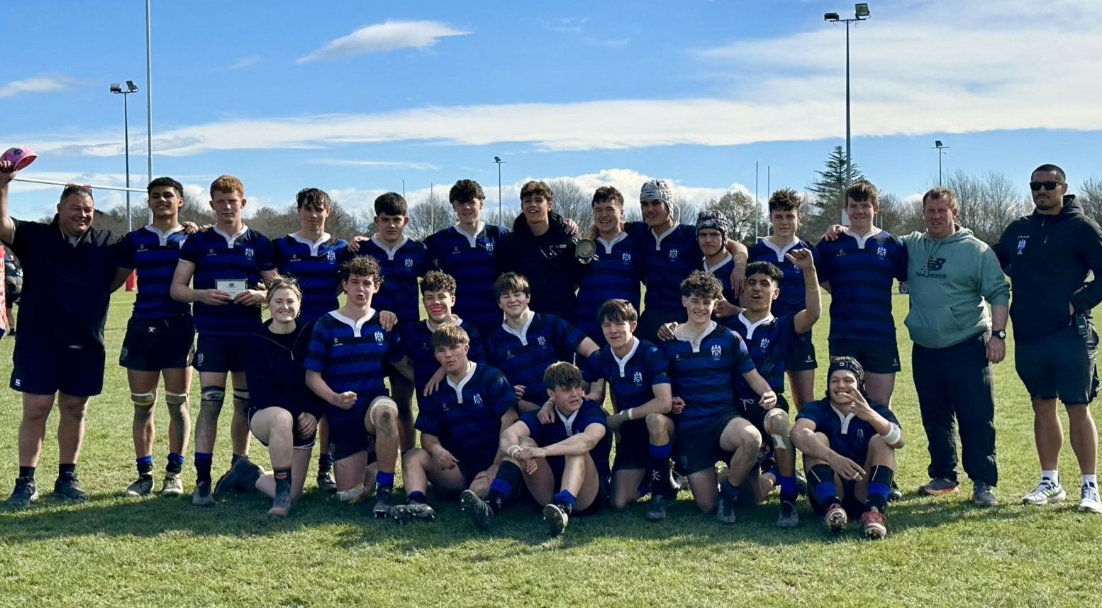 Canterbury Boys' High School U15 Kahu are continuing their unbeaten season at the national tournament in Tauranga. Photo / CBHS