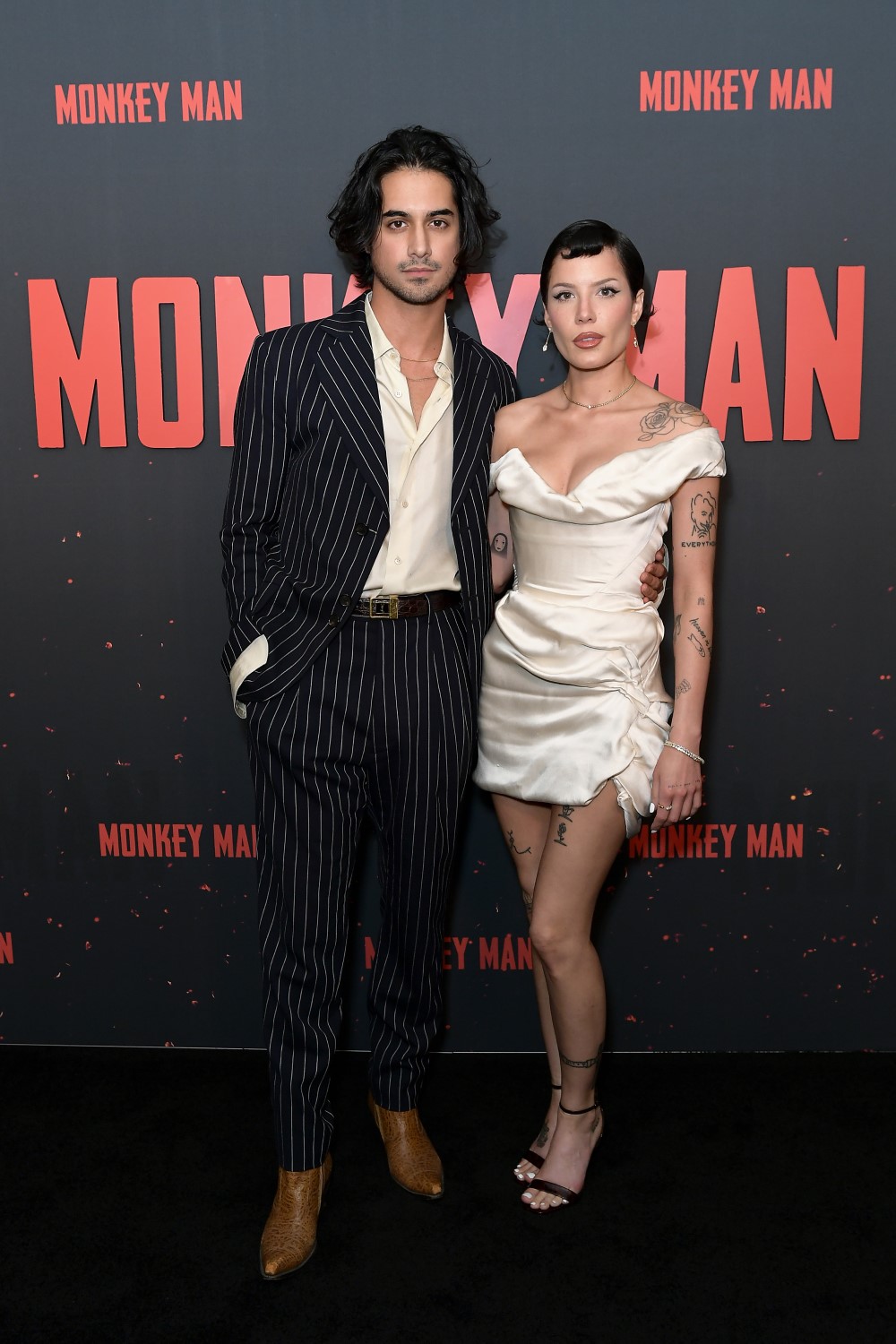 Avan Jogia and Halsey attend a special screening of Monkey Man in West Hollywood. Photo / Getty Images