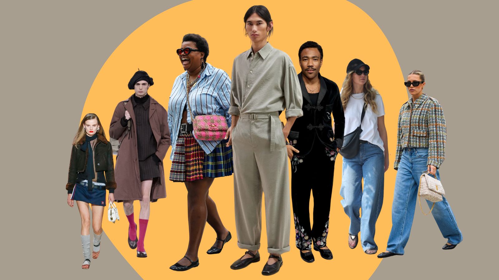 Ballet flats, ideally with a supportive Mary-Jane strap at the bridge, are making an impact.