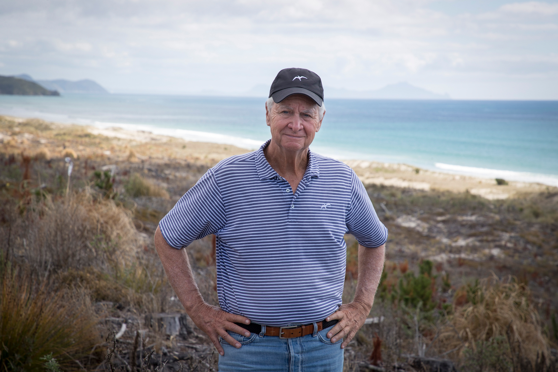 American billionaire and Tara Iti developer Ric Kayne has built a large home near the beach at the golf club. Photo / Michael Craig