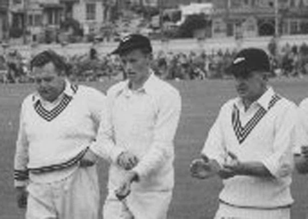 Bob Blair, middle, during a test for New Zealand. 
