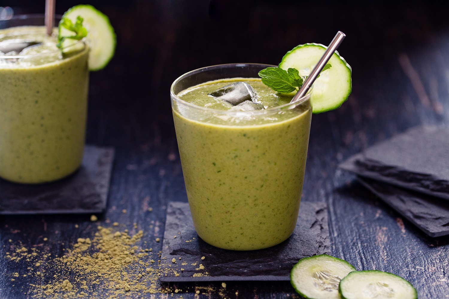 Green matcha smoothie. Photo / Babiche Martens