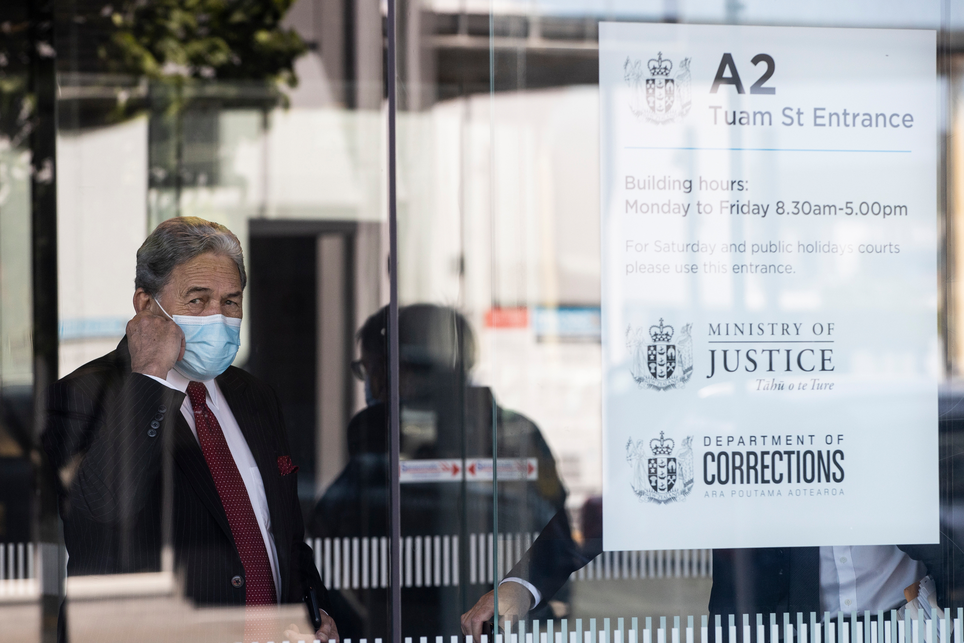 Winston Peters has expressed support for the anti-mandate protests. Photo / George Heard