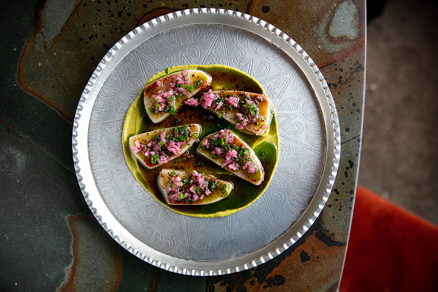 The raw kingfish at Gemmayze Street. Photo / Babiche Martens