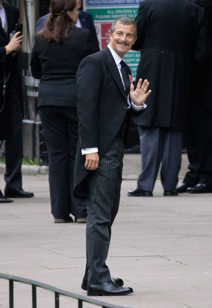 Bear Grylls outside Westminster Abbey. Photo / Getty Images