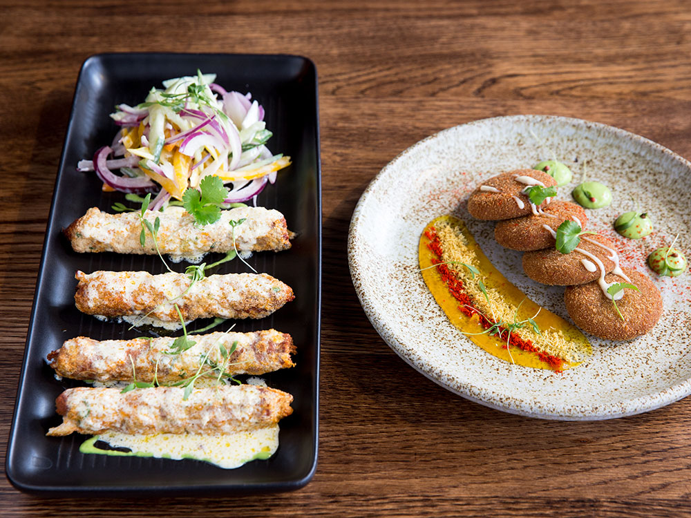 Lamb seekh and dahl kebabs. Picture / Babiche Martens