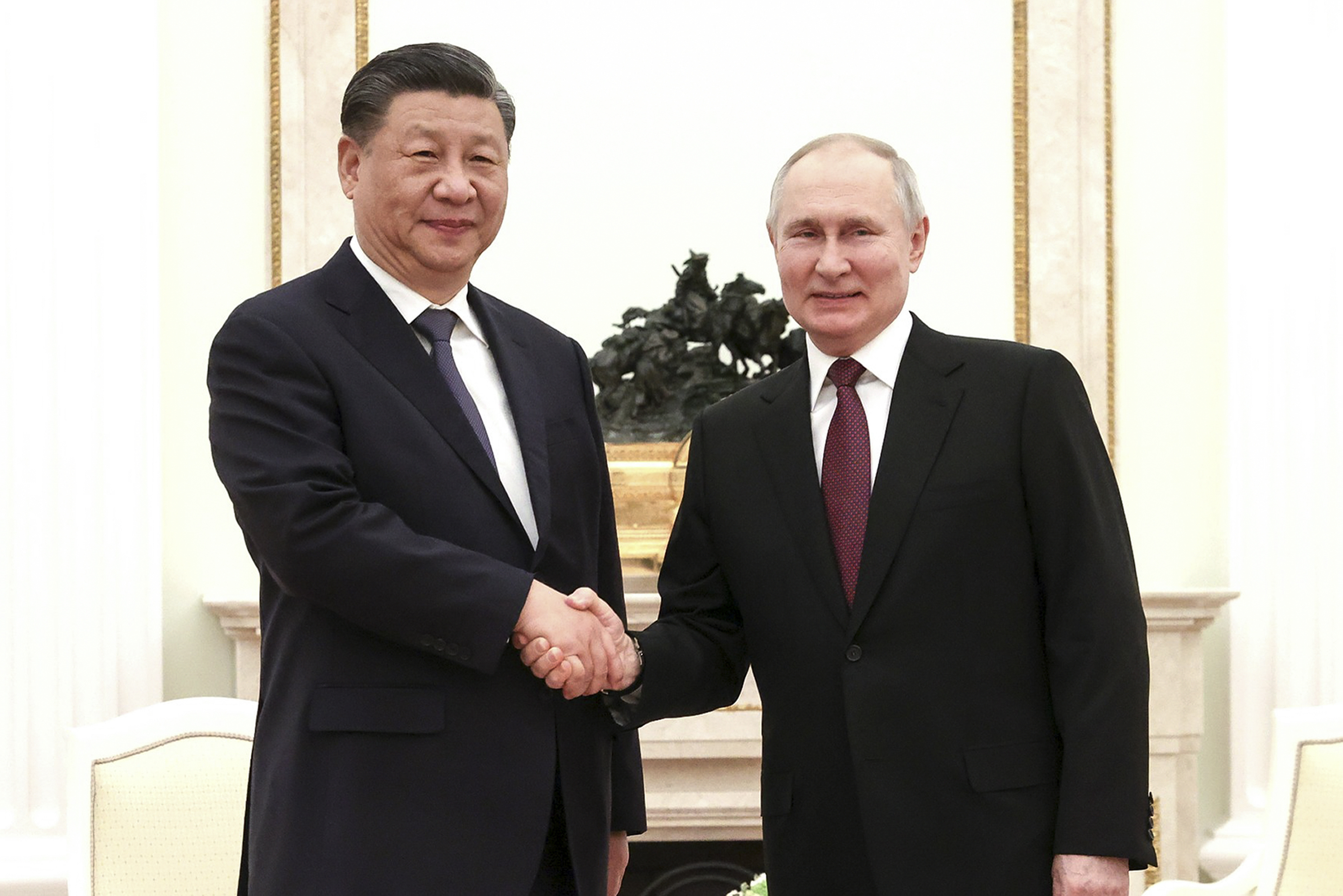 Russian President Vladimir Putin and Chinese President Xi Jinping. Photo / AP