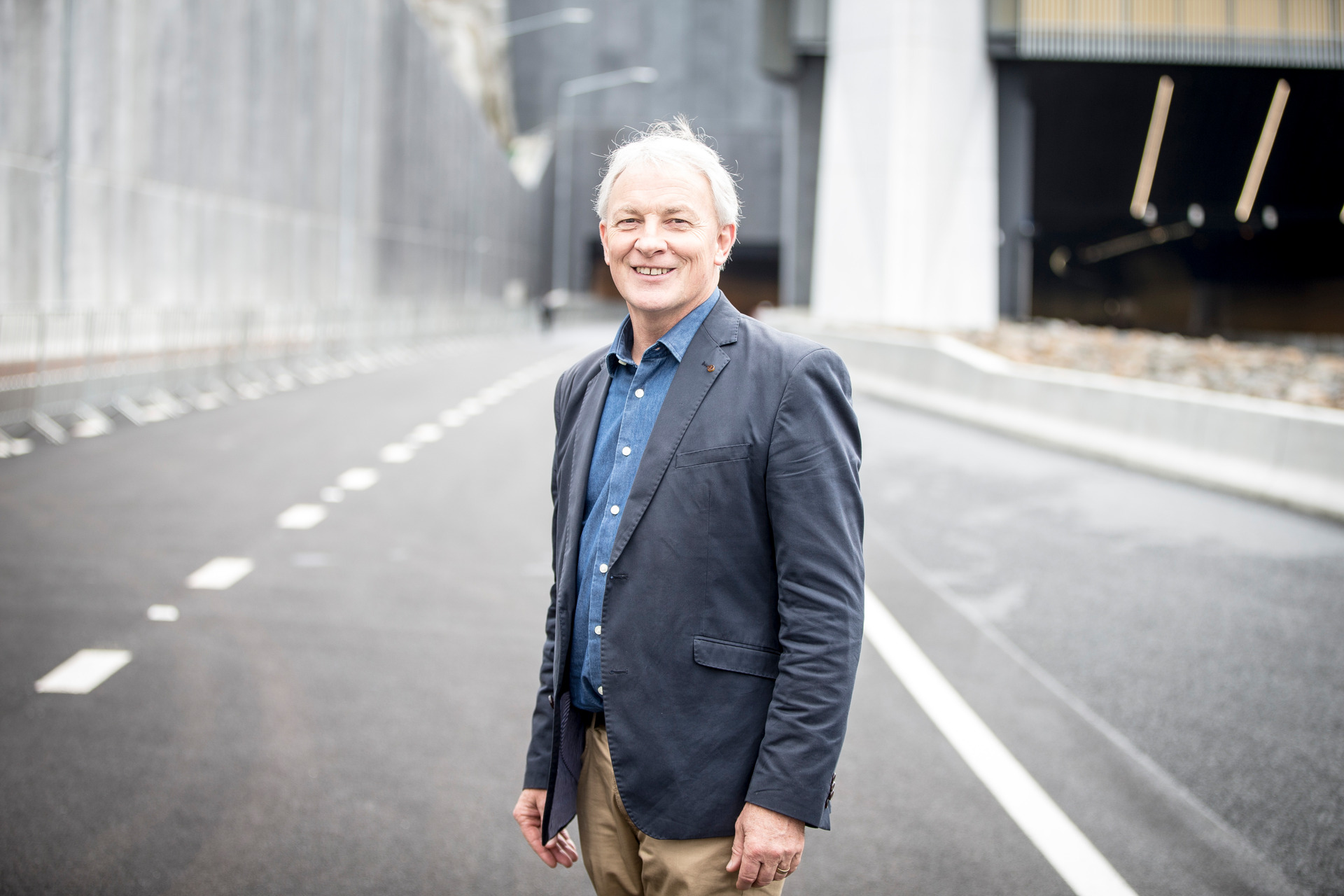 Auckland mayor Phil Goff at the opening of the Waterview Connection tunnel, June 2017. Photo / Michael Craig