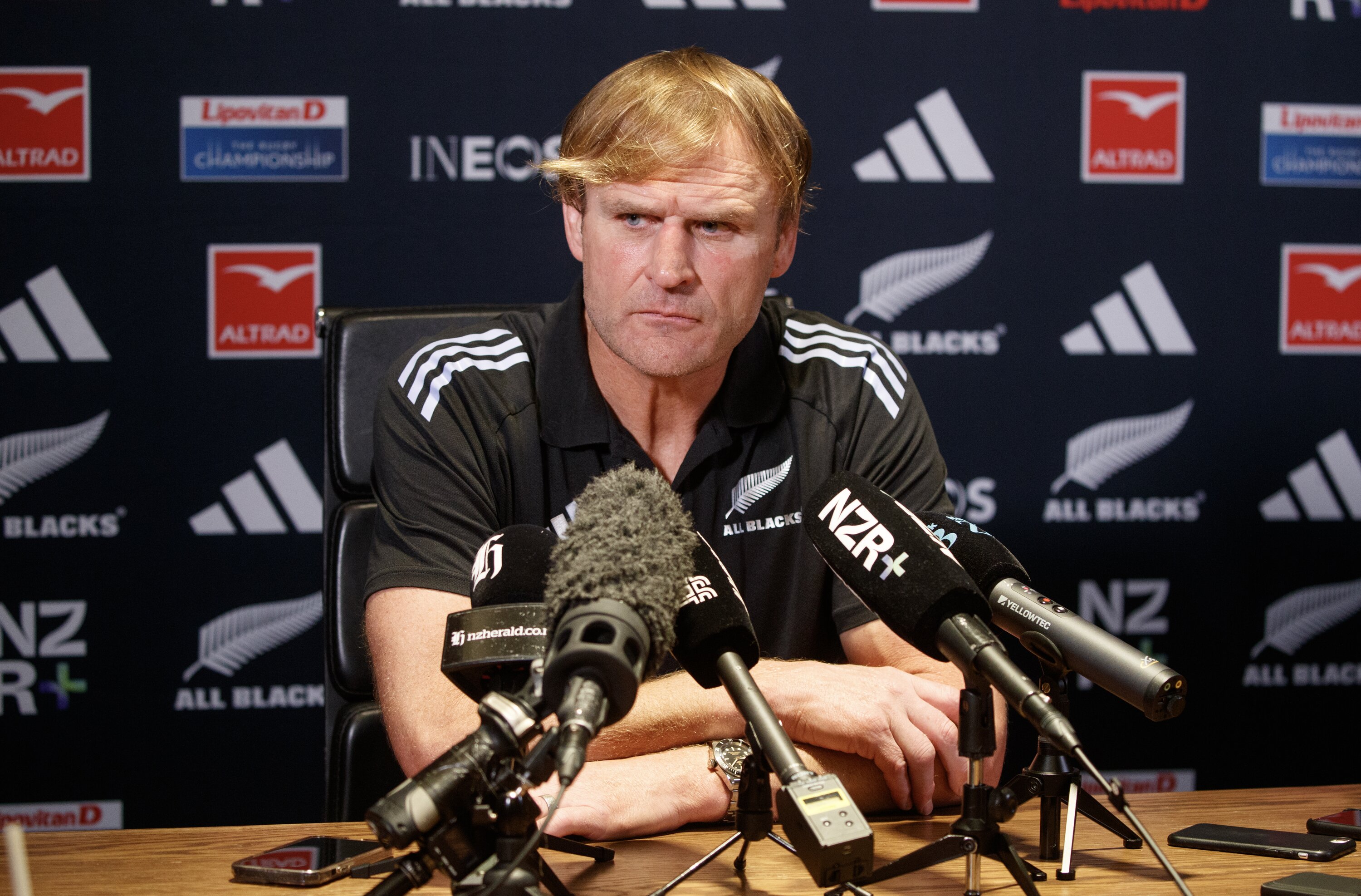 All Blacks head coach Scott Robertson will be under no illusions about the difficulty of the northern tour. Photo / Mark Mitchell