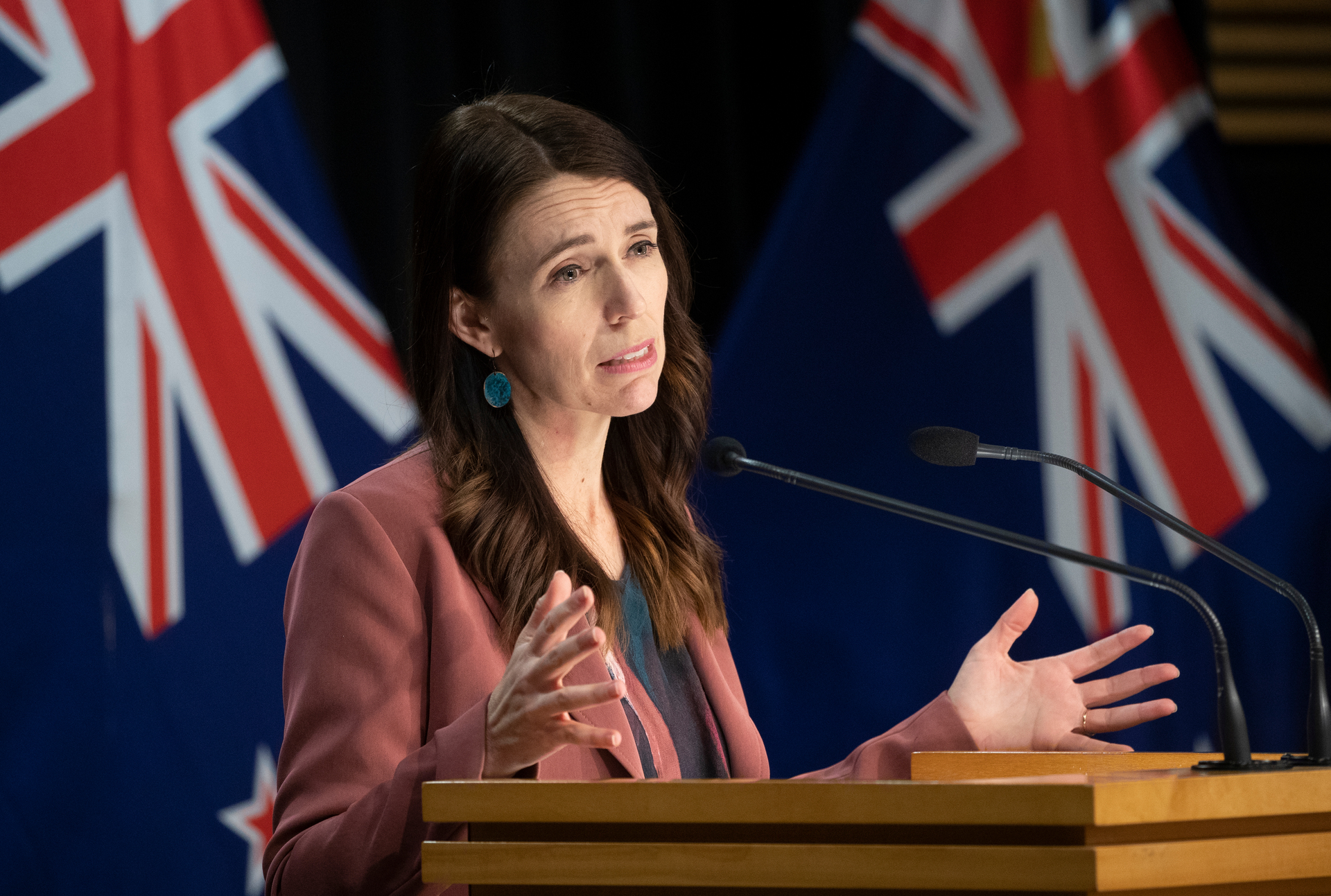 Prime Minister Jacinda Ardern lays out plans to tackle aspects of youth and organised crimes. Photo / Mark Mitchell