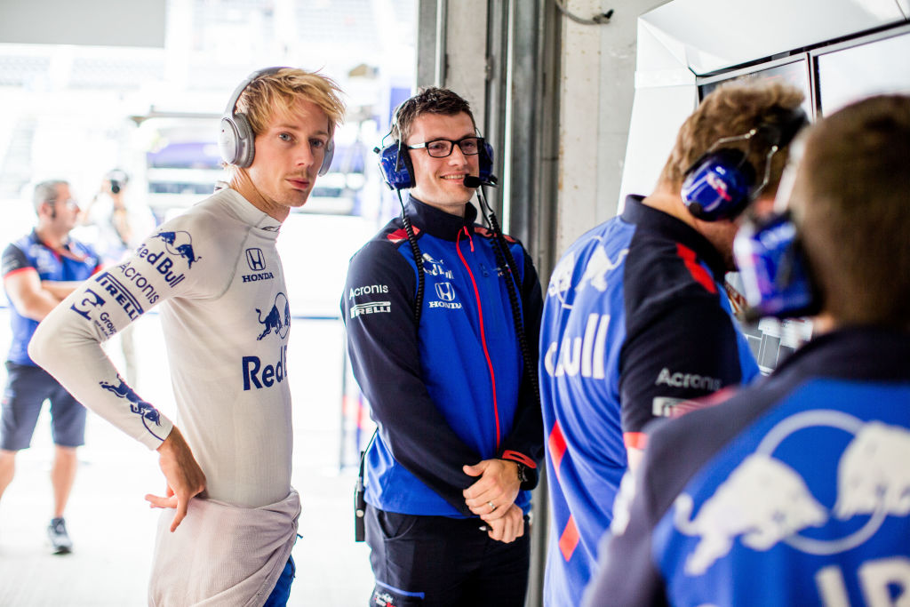 Brendon Hartley and Pierre Hamelin for Toro Rosso at the Japanese Grand Prix (2018). Photo / Getty Images