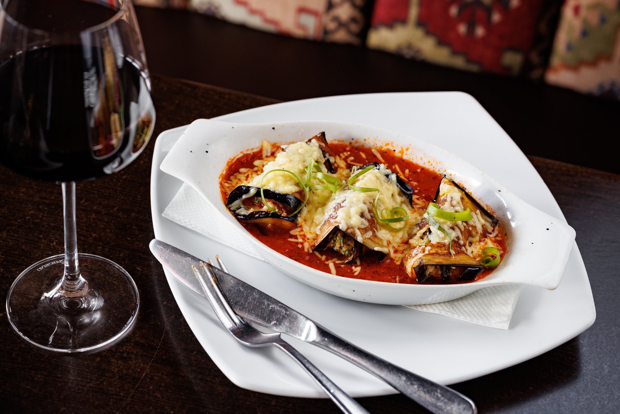 The stuffed eggplant on the menu at Mediterranean bar and restaurant Troy. Photo / Babiche Martens