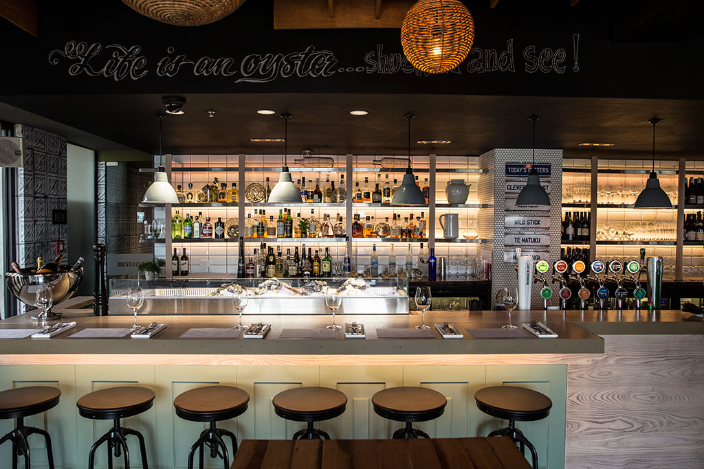 The interior of Oyster and Chop. Photo / Guy Coombes